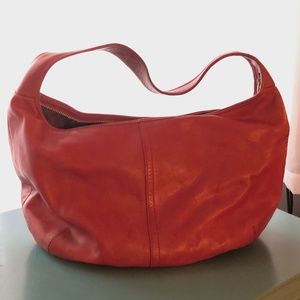 Coach Ergo Red Leather Hobo